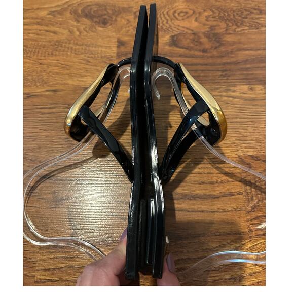 Jeffrey Campbell Women’s Linques Jelly Sandals – Black/Gold – Size 9 – NWOB - Picture 6 of 10